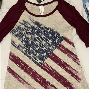 Patriotic Baseball Tee